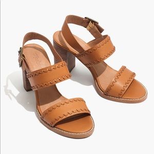Madewell The Angie Block Heel Sandal Size 8